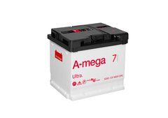 На фото: Аккумулятор A-mega Ultra 50Ah 480A (- +)
