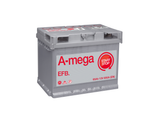 На фото: Аккумулятор A-mega EFB 65Ah 650A (- +)