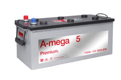 На фото: Акумулятор A-mega Premium 140Ah (850А)