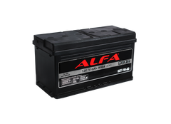 На фото: Аккумулятор ALFA 110h (EU) 900A (- +)