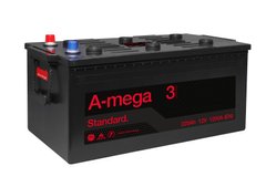 На фото: Аккумулятор Amega Standard 225Ah (1200A)