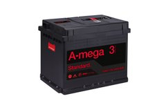 На фото: Аккумулятор A-mega Standard 60Ah 540A (- +)