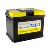 На фото: Аккумулятор TAB EFB euro 60Ah 580A (- +) (EU)